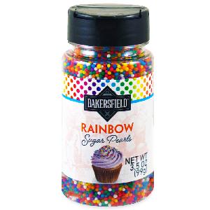 BAKERSFIELD ® SUGAR PEARLS RAINBOW 3.5OZ-99G