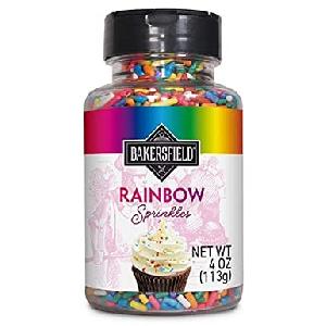 BAKERSFIELD ® SUGAR RAINBOW SPRINKLES 4OZ-113G