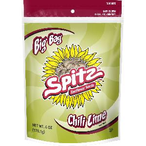 SPITZ ® BIG BAG SUNFLOWER SEEDS CHILI LIME 6OZ-170.1G