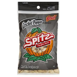 SPITZ ® PUMPKIN SEEDS CRACKED PEPPER 4OZ-113.4