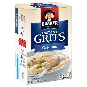 QUAKER ® INSTANT GRITS ORIGINAL 12OZ-341G