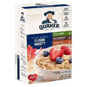 QUAKER ® INSTANT OATMEAL FLAVOR VARIETY 15.1OZ-430G