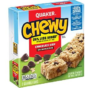 QUAKER ® CHEWY ® BITES CHOCOLATE CHIP 6.7OZ-192G