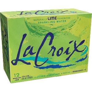 LACROIX SPARKLING WATER LIME FLAVORED 355 ML- 12OZ