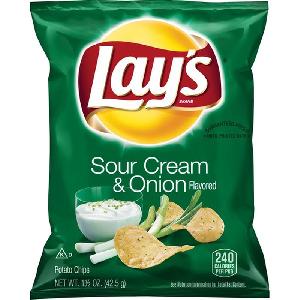 LAYS ® SOUR CREAM & ONION 42.5GR-1.5OZ