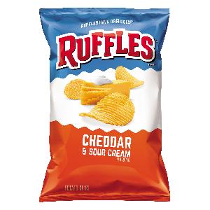 RUFFLES ® CHEDDAR & SOUR CREAM CHIPS 184.2GR- 6.5OZ