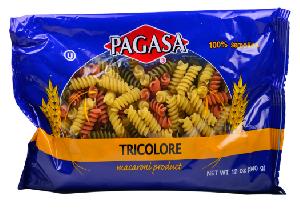 PAGASA® PAGASA PASTA TRICOLORE WITH TOMATO & SPINACH 340G/12OZ