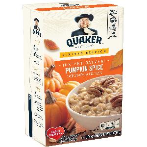 QUAKER ®QUAKER INSTANT OATMEAL PUMPKIN SPICE 344G/12.1OZ