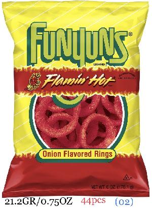 FUNYUNS ® ONION RINGS FLAMIN HOT - 3/4OZ