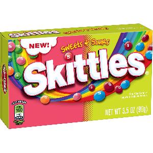 SKITTLES ® SKITTLES SWEET &SOURS CANDY 99G/3.5OZ