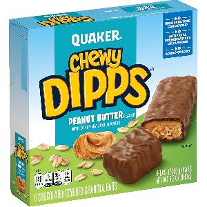 QUAKER ® QUAKER CHEWY DIPPS PEANUT BUTTER 180G/6.3OZ