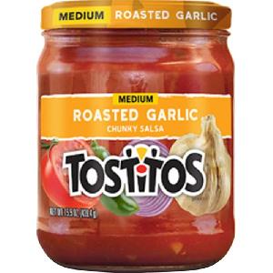 TOSTITOS ® TOSTITOS MEDIUM ROASTED GARLIC CHUNKY SALSA 439.4G/ 15.5OZ