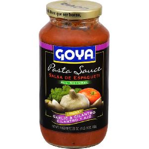 GOYA ® PASTA SAUCE GARLIC AND CILANTRO 25OZ