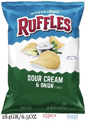 RUFFLES ® SOUR CREAM & ONION POTATO CHIPS - 6.5OZ