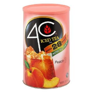 4C ® ICED TEA PEACH FLAVOR 2.49KG /5LB 7.9OZ