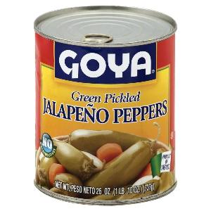 GOYA ® GREEN PICKLED JALAPENO NACHO SLICES 737 G /26 OZ